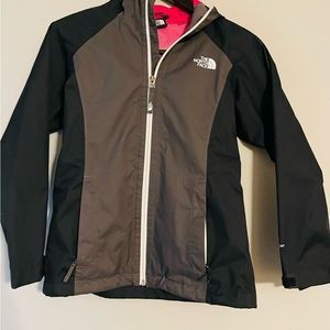 North face-rain jacket girls size medium 10/12